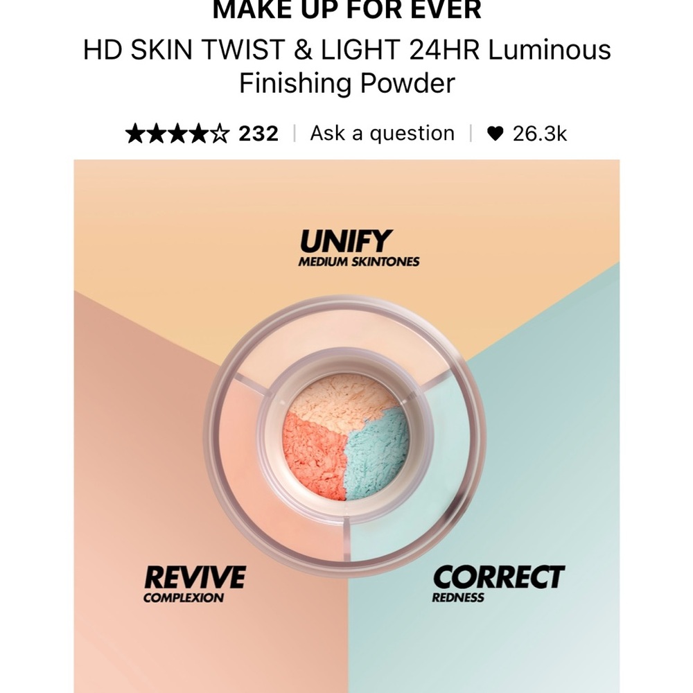 Makeup Forever HD Skin Twist & Light 24HR Luminous Finishing Powder